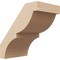 Ekena Millwork 5-inch W x 8-inch D x 8-inch H Valencia Rough Cedar Woodgrain TimberThane Knee Brace, Primed BRCUR05X08X08VALRCPR - alternate 1